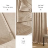 image:imageNICETOWN 96 inch Long Brown Velvet Curtains Extra Wide W62 x L96 Luxury Soft Thermal Insulated Room Darkening Heavy Duty Velvet Drapes for Sliding Glass Door 2 PanelsYellow Series  Beige