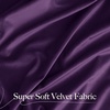 image:imageNICETOWN 96 inch Long Brown Velvet Curtains Extra Wide W62 x L96 Luxury Soft Thermal Insulated Room Darkening Heavy Duty Velvet Drapes for Sliding Glass Door 2 PanelsPurple Series  Purple