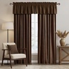 image:imageNICETOWN 96 inch Long Brown Velvet Curtains Extra Wide W62 x L96 Luxury Soft Thermal Insulated Room Darkening Heavy Duty Velvet Drapes for Sliding Glass Door 2 PanelsBrown Series  Brown