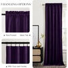 image:imageNICETOWN 96 inch Long Brown Velvet Curtains Extra Wide W62 x L96 Luxury Soft Thermal Insulated Room Darkening Heavy Duty Velvet Drapes for Sliding Glass Door 2 PanelsPurple Series  Purple