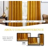 image:imageNICETOWN 96 inch Long Brown Velvet Curtains Extra Wide W62 x L96 Luxury Soft Thermal Insulated Room Darkening Heavy Duty Velvet Drapes for Sliding Glass Door 2 PanelsYellow Series  Yellowish Gold