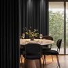 image:imageNICETOWN 96 inch Long Brown Velvet Curtains Extra Wide W62 x L96 Luxury Soft Thermal Insulated Room Darkening Heavy Duty Velvet Drapes for Sliding Glass Door 2 PanelsBlack Series  Black