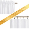 image:imageNICETOWN 96 inch Long Brown Velvet Curtains Extra Wide W62 x L96 Luxury Soft Thermal Insulated Room Darkening Heavy Duty Velvet Drapes for Sliding Glass Door 2 PanelsWhite Series  Pure White