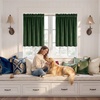 image:imageNICETOWN 96 inch Long Brown Velvet Curtains Extra Wide W62 x L96 Luxury Soft Thermal Insulated Room Darkening Heavy Duty Velvet Drapes for Sliding Glass Door 2 PanelsGreen Series  Olive Green