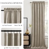 image:imageNICETOWN 96 inch Long Brown Velvet Curtains Extra Wide W62 x L96 Luxury Soft Thermal Insulated Room Darkening Heavy Duty Velvet Drapes for Sliding Glass Door 2 PanelsBrown Series  Camel