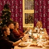 image:imageNICETOWN 96 inch Long Brown Velvet Curtains Extra Wide W62 x L96 Luxury Soft Thermal Insulated Room Darkening Heavy Duty Velvet Drapes for Sliding Glass Door 2 Panels3  Xmas Series  Red