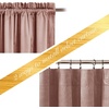 image:imageNICETOWN 96 inch Long Brown Velvet Curtains Extra Wide W62 x L96 Luxury Soft Thermal Insulated Room Darkening Heavy Duty Velvet Drapes for Sliding Glass Door 2 PanelsPink Series  Dusty Pink