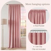 image:imageNICETOWN 96 inch Long Brown Velvet Curtains Extra Wide W62 x L96 Luxury Soft Thermal Insulated Room Darkening Heavy Duty Velvet Drapes for Sliding Glass Door 2 PanelsPink Series  Light Pink