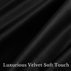 image:imageNICETOWN 96 inch Long Brown Velvet Curtains Extra Wide W62 x L96 Luxury Soft Thermal Insulated Room Darkening Heavy Duty Velvet Drapes for Sliding Glass Door 2 PanelsBlack Series  Black