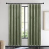 image:imageNICETOWN 96 inch Long Brown Velvet Curtains Extra Wide W62 x L96 Luxury Soft Thermal Insulated Room Darkening Heavy Duty Velvet Drapes for Sliding Glass Door 2 PanelsGreen Series  Sage Green