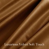 image:imageNICETOWN 96 inch Long Brown Velvet Curtains Extra Wide W62 x L96 Luxury Soft Thermal Insulated Room Darkening Heavy Duty Velvet Drapes for Sliding Glass Door 2 PanelsYellow Series  Bronze