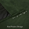 image:imageNICETOWN 96 inch Long Brown Velvet Curtains Extra Wide W62 x L96 Luxury Soft Thermal Insulated Room Darkening Heavy Duty Velvet Drapes for Sliding Glass Door 2 PanelsGreen Series  Olive Green