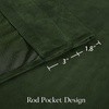 image:imageNICETOWN 96 inch Long Brown Velvet Curtains Extra Wide W62 x L96 Luxury Soft Thermal Insulated Room Darkening Heavy Duty Velvet Drapes for Sliding Glass Door 2 PanelsGreen Series  Olive Green