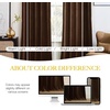 image:imageNICETOWN 96 inch Long Brown Velvet Curtains Extra Wide W62 x L96 Luxury Soft Thermal Insulated Room Darkening Heavy Duty Velvet Drapes for Sliding Glass Door 2 PanelsBrown Series  Brown
