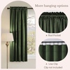 image:imageNICETOWN 96 inch Long Brown Velvet Curtains Extra Wide W62 x L96 Luxury Soft Thermal Insulated Room Darkening Heavy Duty Velvet Drapes for Sliding Glass Door 2 PanelsGreen Series  Olive Green