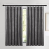 image:imageNICETOWN 96 inch Long Brown Velvet Curtains Extra Wide W62 x L96 Luxury Soft Thermal Insulated Room Darkening Heavy Duty Velvet Drapes for Sliding Glass Door 2 PanelsGrey Series  Grey