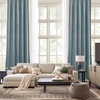 image:imageNICETOWN 96 inch Long Brown Velvet Curtains Extra Wide W62 x L96 Luxury Soft Thermal Insulated Room Darkening Heavy Duty Velvet Drapes for Sliding Glass Door 2 PanelsBlue Series  Stone Blue