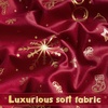 image:imageNICETOWN 96 inch Long Brown Velvet Curtains Extra Wide W62 x L96 Luxury Soft Thermal Insulated Room Darkening Heavy Duty Velvet Drapes for Sliding Glass Door 2 Panels3  Xmas Series  Red