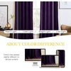 image:imageNICETOWN 96 inch Long Brown Velvet Curtains Extra Wide W62 x L96 Luxury Soft Thermal Insulated Room Darkening Heavy Duty Velvet Drapes for Sliding Glass Door 2 PanelsPurple Series  Purple
