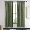 image:imageNICETOWN 96 inch Long Brown Velvet Curtains Extra Wide W62 x L96 Luxury Soft Thermal Insulated Room Darkening Heavy Duty Velvet Drapes for Sliding Glass Door 2 PanelsGreen Series  Sage Green
