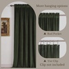 image:imageNICETOWN 96 inch Long Brown Velvet Curtains Extra Wide W62 x L96 Luxury Soft Thermal Insulated Room Darkening Heavy Duty Velvet Drapes for Sliding Glass Door 2 PanelsGreen Series  Olive Green