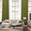 image:imageNICETOWN 96 inch Long Brown Velvet Curtains Extra Wide W62 x L96 Luxury Soft Thermal Insulated Room Darkening Heavy Duty Velvet Drapes for Sliding Glass Door 2 PanelsGreen Series  Moss Green