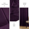 image:imageNICETOWN 96 inch Long Brown Velvet Curtains Extra Wide W62 x L96 Luxury Soft Thermal Insulated Room Darkening Heavy Duty Velvet Drapes for Sliding Glass Door 2 PanelsPurple Series  Dark Purple
