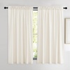 image:imageNICETOWN 96 inch Long Brown Velvet Curtains Extra Wide W62 x L96 Luxury Soft Thermal Insulated Room Darkening Heavy Duty Velvet Drapes for Sliding Glass Door 2 PanelsWhite Series  Ivory White
