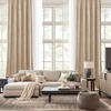 image:imageNICETOWN 96 inch Long Brown Velvet Curtains Extra Wide W62 x L96 Luxury Soft Thermal Insulated Room Darkening Heavy Duty Velvet Drapes for Sliding Glass Door 2 PanelsYellow Series  Beige