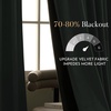 image:imageNICETOWN 96 inch Long Brown Velvet Curtains Extra Wide W62 x L96 Luxury Soft Thermal Insulated Room Darkening Heavy Duty Velvet Drapes for Sliding Glass Door 2 PanelsGreen Series  Seafoam Green