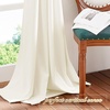 image:imageNICETOWN 96 inch Long Brown Velvet Curtains Extra Wide W62 x L96 Luxury Soft Thermal Insulated Room Darkening Heavy Duty Velvet Drapes for Sliding Glass Door 2 PanelsWhite Series  Ivory White