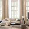 image:imageNICETOWN 96 inch Long Brown Velvet Curtains Extra Wide W62 x L96 Luxury Soft Thermal Insulated Room Darkening Heavy Duty Velvet Drapes for Sliding Glass Door 2 PanelsYellow Series  Beige