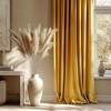 image:imageNICETOWN 96 inch Long Brown Velvet Curtains Extra Wide W62 x L96 Luxury Soft Thermal Insulated Room Darkening Heavy Duty Velvet Drapes for Sliding Glass Door 2 PanelsMustard Gold