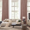 image:imageNICETOWN 96 inch Long Brown Velvet Curtains Extra Wide W62 x L96 Luxury Soft Thermal Insulated Room Darkening Heavy Duty Velvet Drapes for Sliding Glass Door 2 PanelsPink Series  Dusty Pink