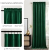 image:imageNICETOWN 96 inch Long Brown Velvet Curtains Extra Wide W62 x L96 Luxury Soft Thermal Insulated Room Darkening Heavy Duty Velvet Drapes for Sliding Glass Door 2 PanelsGreen Series  Emerald Green