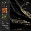 image:imageNICETOWN 96 inch Long Brown Velvet Curtains Extra Wide W62 x L96 Luxury Soft Thermal Insulated Room Darkening Heavy Duty Velvet Drapes for Sliding Glass Door 2 Panels2  Leaf Pattern  Black