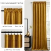 image:imageNICETOWN 96 inch Long Brown Velvet Curtains Extra Wide W62 x L96 Luxury Soft Thermal Insulated Room Darkening Heavy Duty Velvet Drapes for Sliding Glass Door 2 PanelsMustard Gold