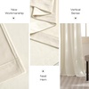image:imageNICETOWN 96 inch Long Brown Velvet Curtains Extra Wide W62 x L96 Luxury Soft Thermal Insulated Room Darkening Heavy Duty Velvet Drapes for Sliding Glass Door 2 PanelsWhite Series  Ivory White
