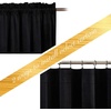 image:imageNICETOWN 96 inch Long Brown Velvet Curtains Extra Wide W62 x L96 Luxury Soft Thermal Insulated Room Darkening Heavy Duty Velvet Drapes for Sliding Glass Door 2 PanelsBlack Series  Black