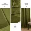 image:imageNICETOWN 96 inch Long Brown Velvet Curtains Extra Wide W62 x L96 Luxury Soft Thermal Insulated Room Darkening Heavy Duty Velvet Drapes for Sliding Glass Door 2 PanelsGreen Series  Moss Green
