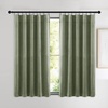 image:imageNICETOWN 96 inch Long Brown Velvet Curtains Extra Wide W62 x L96 Luxury Soft Thermal Insulated Room Darkening Heavy Duty Velvet Drapes for Sliding Glass Door 2 PanelsGreen Series  Sage Green