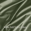 image:imageNICETOWN 96 inch Long Brown Velvet Curtains Extra Wide W62 x L96 Luxury Soft Thermal Insulated Room Darkening Heavy Duty Velvet Drapes for Sliding Glass Door 2 PanelsGreen Series  Sage Green