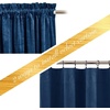 image:imageNICETOWN 96 inch Long Brown Velvet Curtains Extra Wide W62 x L96 Luxury Soft Thermal Insulated Room Darkening Heavy Duty Velvet Drapes for Sliding Glass Door 2 PanelsBlue Series  Navy Blue