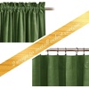 image:imageNICETOWN 96 inch Long Brown Velvet Curtains Extra Wide W62 x L96 Luxury Soft Thermal Insulated Room Darkening Heavy Duty Velvet Drapes for Sliding Glass Door 2 PanelsGreen Series  Green