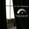 image:imageNICETOWN 96 inch Long Brown Velvet Curtains Extra Wide W62 x L96 Luxury Soft Thermal Insulated Room Darkening Heavy Duty Velvet Drapes for Sliding Glass Door 2 PanelsGreen Series  Olive Green