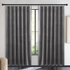 image:imageNICETOWN 96 inch Long Brown Velvet Curtains Extra Wide W62 x L96 Luxury Soft Thermal Insulated Room Darkening Heavy Duty Velvet Drapes for Sliding Glass Door 2 PanelsGrey Series  Grey
