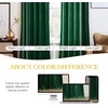 image:imageNICETOWN 96 inch Long Brown Velvet Curtains Extra Wide W62 x L96 Luxury Soft Thermal Insulated Room Darkening Heavy Duty Velvet Drapes for Sliding Glass Door 2 PanelsGreen Series  Emerald Green