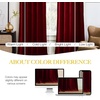 image:imageNICETOWN 96 inch Long Brown Velvet Curtains Extra Wide W62 x L96 Luxury Soft Thermal Insulated Room Darkening Heavy Duty Velvet Drapes for Sliding Glass Door 2 PanelsRed Series  Red