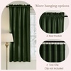 image:imageNICETOWN 96 inch Long Brown Velvet Curtains Extra Wide W62 x L96 Luxury Soft Thermal Insulated Room Darkening Heavy Duty Velvet Drapes for Sliding Glass Door 2 PanelsGreen Series  Olive Green