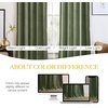image:imageNICETOWN 96 inch Long Brown Velvet Curtains Extra Wide W62 x L96 Luxury Soft Thermal Insulated Room Darkening Heavy Duty Velvet Drapes for Sliding Glass Door 2 PanelsGreen Series  Sage Green